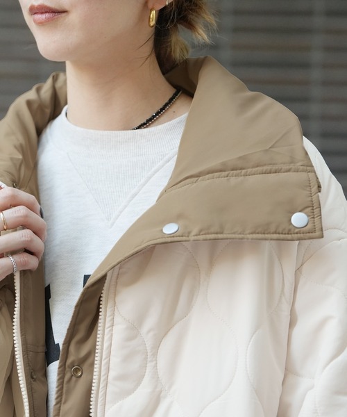 reca(レカ)の「リバーシブル スタンドカラーモンスターコート(その他アウター・レディース・ブラック/カーキ/モカ・M/L)」の17枚目の写真