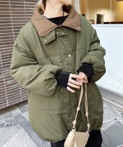 reca(レカ)の「リバーシブル スタンドカラーモンスターコート(その他アウター・レディース・ブラック/カーキ/モカ・M/L)」の18枚目の写真