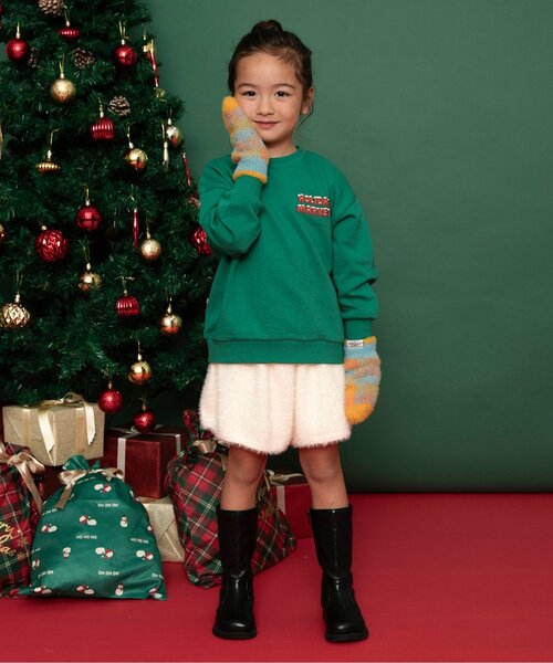 BREEZE（ブリーズ）の「【ジュニア対応】クリスマストレーナー（スウェット・キッズ・ベージュ/ネイビー/グリーン/レッド・80/90/110/120/100/130/140）」の12枚目の写真