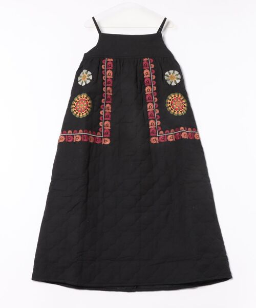 チャイハネ(チャイハネ)の「【チャイハネ】ナフィーサキルティングキャミワンピース(ワンピース・レディース・ブラック/イエロー・FREE)」の1枚目の写真