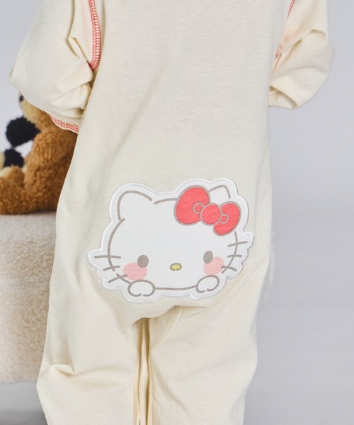 pairmanon（ペアマノン）の「【ハローキティ】【マイメロディ】【クロミ】 ぷっくりおしりワッペン ベビーロンパース（ロンパース・キッズ・グレー/アイボリー/ライトピンク・70/80）」の13枚目の写真