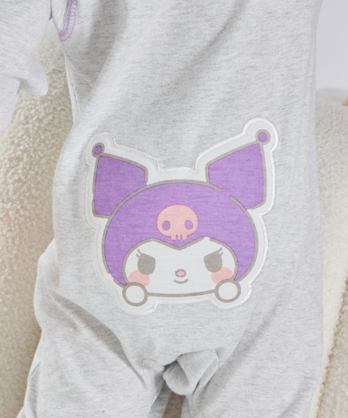 pairmanon（ペアマノン）の「【ハローキティ】【マイメロディ】【クロミ】 ぷっくりおしりワッペン ベビーロンパース（ロンパース・キッズ・グレー/アイボリー/ライトピンク・70/80）」の20枚目の写真