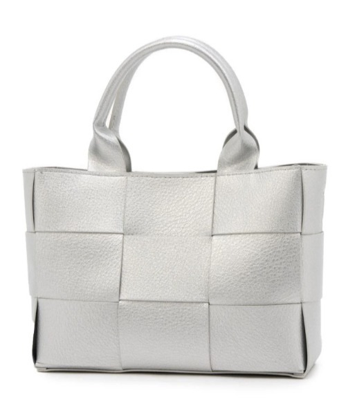 CACHELLIE（カシェリエ）の「PU MESH 4WAY TOTE（トートバッグ・レディース・シルバー・FREE）」の2枚目の写真