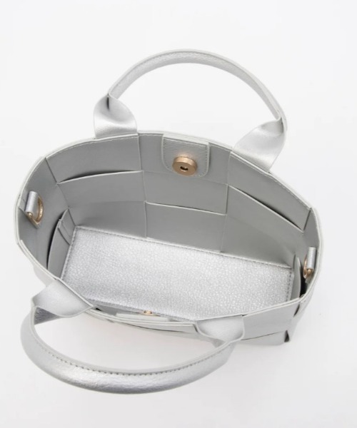 CACHELLIE（カシェリエ）の「PU MESH 4WAY TOTE（トートバッグ・レディース・シルバー・FREE）」の8枚目の写真