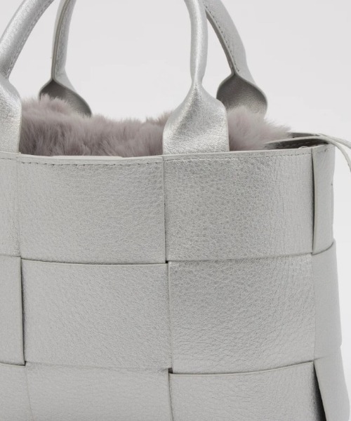 CACHELLIE（カシェリエ）の「PU MESH 4WAY TOTE（トートバッグ・レディース・シルバー・FREE）」の10枚目の写真
