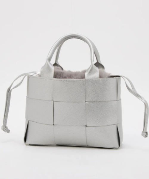 CACHELLIE（カシェリエ）の「PU MESH 4WAY TOTE（トートバッグ・レディース・シルバー・FREE）」の6枚目の写真