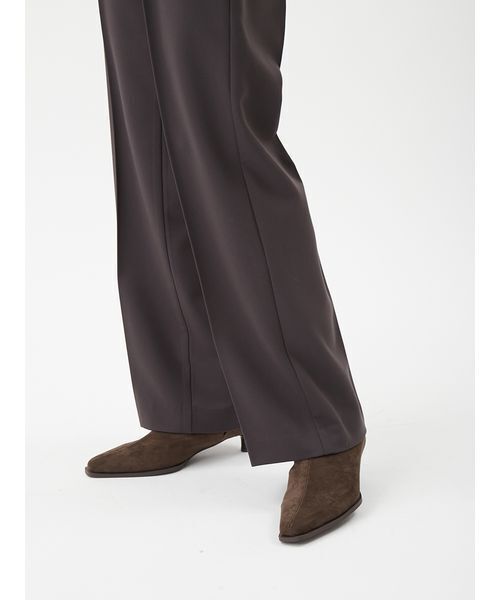 Mila Owen（ミラオーウェン）の「【セットアップ対応】ワンタックストレートスーツパンツ（その他パンツ・レディース・キャメル/ライトブルー/チャコールグレー・0/1/00）」の12枚目の写真