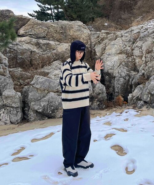 THECOLDESTMOMENT（ザコールデストモーメント）の「TCM starfish mini logo mohair knit (beige)（ニット/セーター・レディース・その他・SMALL）」の3枚目の写真