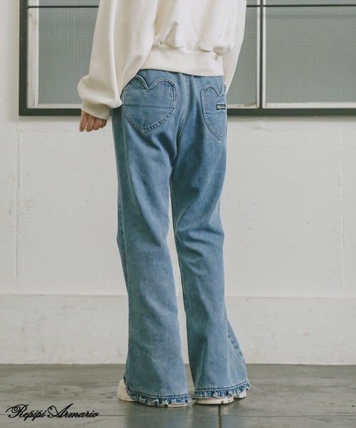 repipi armario（レピピ アルマリオ）の「【girly line】トキメキ起毛デニムパンツ（デニムパンツ・キッズ・グレー系その他/ブルー系その他2/ブラック系その他/ブルー系その他・SMALL/MEDIUM/LARGE）」の2枚目の写真