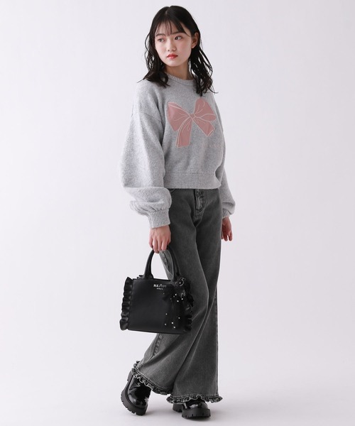 repipi armario（レピピ アルマリオ）の「【girly line】トキメキ起毛デニムパンツ（デニムパンツ・キッズ・グレー系その他/ブルー系その他2/ブラック系その他/ブルー系その他・SMALL/MEDIUM/LARGE）」の8枚目の写真