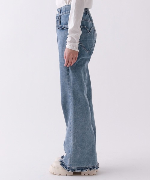 repipi armario（レピピ アルマリオ）の「【girly line】トキメキ起毛デニムパンツ（デニムパンツ・キッズ・グレー系その他/ブルー系その他2/ブラック系その他/ブルー系その他・SMALL/MEDIUM/LARGE）」の16枚目の写真