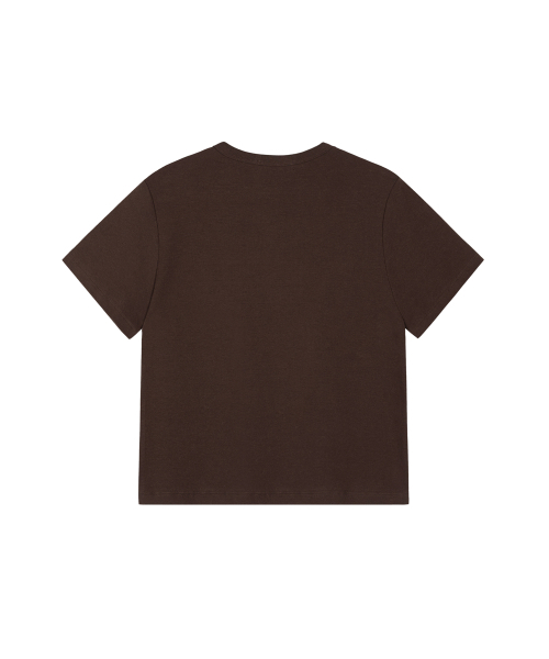 ROCKCAKE(ロックケーキ)の「Point Drawing Logo Top - Brown(Tシャツ/カットソー・レディース・その他・SMALL)」の5枚目の写真