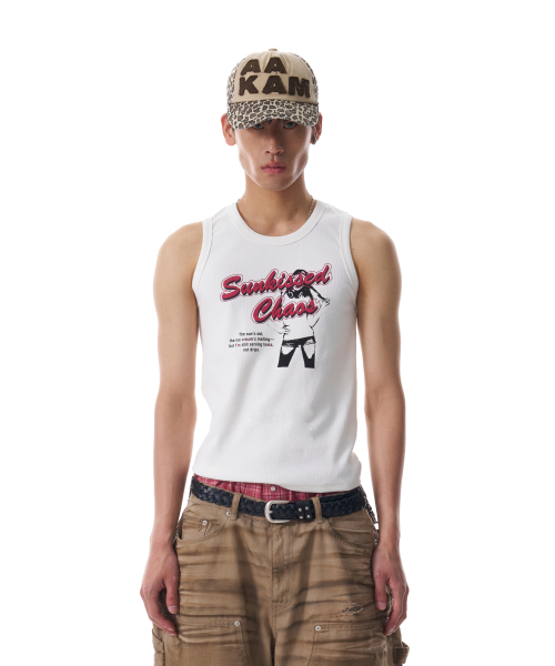 AAKAM（アーカム）の「Sunkissed Sleeveless (White)（Tシャツ/カットソー・レディース・その他・1/2）」の4枚目の写真