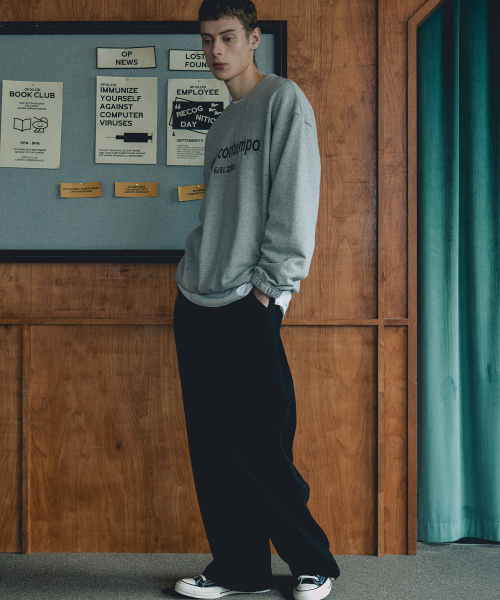 NODU（ノードユー）の「コンテンポ刺繍スウェットTシャツ [グレー]（スウェット・メンズ・その他・MEDIUM/LARGE）」の4枚目の写真