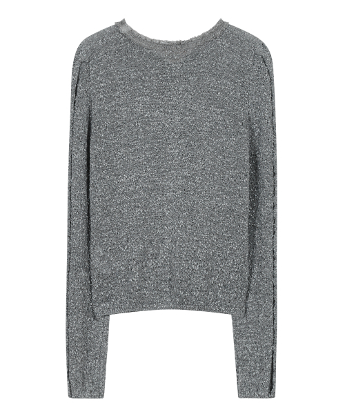 TYPESERVICE（タイプサービス）の「Fuzzy Ruffled Ribbon Cardigan [Gray]（カーディガン/ボレロ・レディース・その他・FREE）」の2枚目の写真