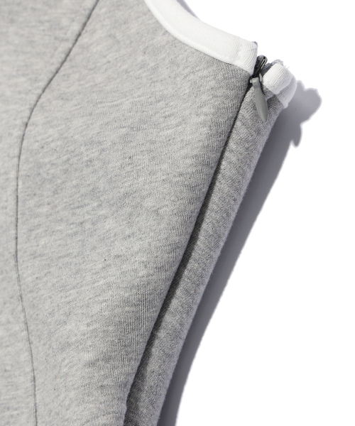 YOUHEE(ユヒ)の「RINGER FLARE MINI DRESS MELANGE GREY(ワンピース・レディース・その他・SMALL/MEDIUM)」の5枚目の写真