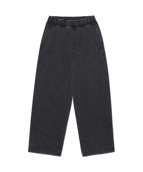 NOMANUAL(NOMANUAL)の「TWO-TUCK BELTED SWEATPANTS - WASHED BLACK(スウェットパンツ・レディース・その他・SMALL/MEDIUM/LARGE/X-LARGE)」の1枚目の写真