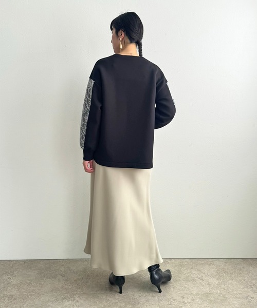 LHELBIE(レルビエ)の「レーススリーブトップス(その他トップス・レディース・オフホワイト/ブラック/ベージュ・M)」の17枚目の写真