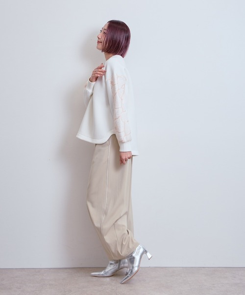 LHELBIE(レルビエ)の「レーススリーブトップス(その他トップス・レディース・オフホワイト/ブラック/ベージュ・M)」の20枚目の写真