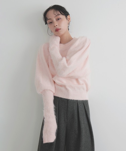 エムズグレイシー　ピンクパフスリーブニット エムズグレイシー ピンクパフスリーブニット - メルカリ