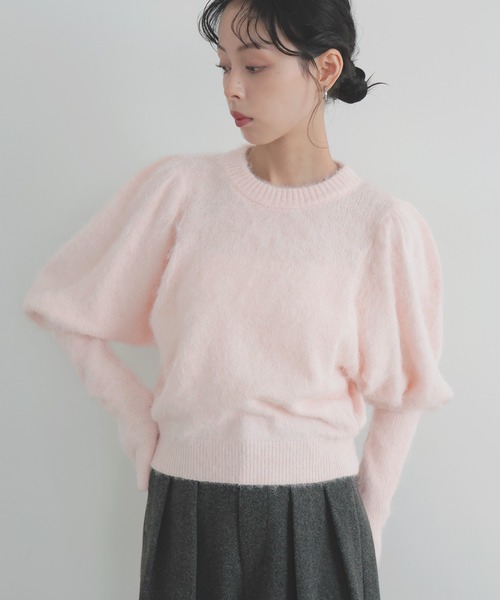 モヘアパフスリーブニット（ニット/セーター）｜LIAN（リアン）の