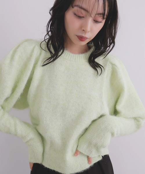 モヘアパフスリーブニット（ニット/セーター）｜LIAN（リアン）の