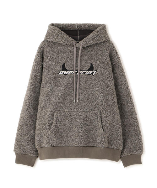 over print(オーバープリント)の「overprint/オーバープリント/【LHP EXCLUSIVE】SHOPPER Bonding Boa Hoodie(パーカー・メンズ・グレー/ブラック/ブラウン・M/L/XL/S)」の13枚目の写真