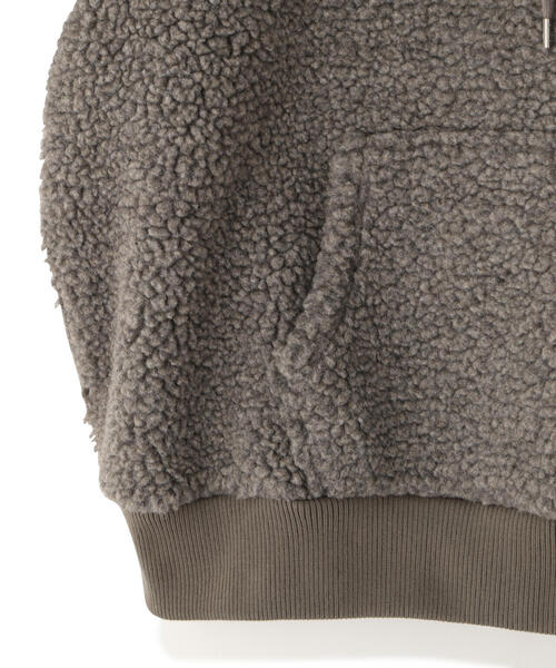 over print(オーバープリント)の「overprint/オーバープリント/【LHP EXCLUSIVE】SHOPPER Bonding Boa Hoodie(パーカー・メンズ・グレー/ブラック/ブラウン・M/L/XL/S)」の8枚目の写真
