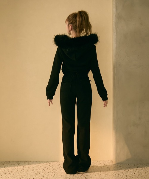 セール】フェイクファーフード付きセットアップ（セットアップ