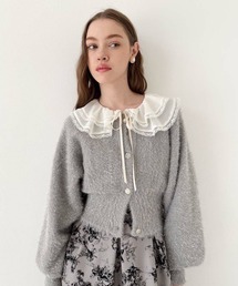 an another angelus | アソート釦ラメシャギーニットカーディガン(カーディガン/ボレロ)