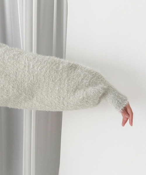 an another angelus（アンアナザーアンジェラス）の「アソート釦ラメシャギーニットカーディガン/fint フィント（カーディガン/ボレロ・レディース・オフホワイト/ライトグレー/ライトベージュ・FREE）」の15枚目の写真