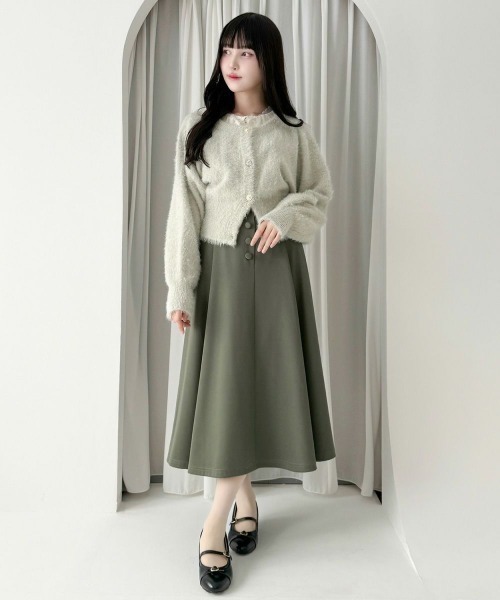 an another angelus（アンアナザーアンジェラス）の「アソート釦ラメシャギーニットカーディガン/fint フィント（カーディガン/ボレロ・レディース・オフホワイト/ライトグレー/ライトベージュ・FREE）」の17枚目の写真