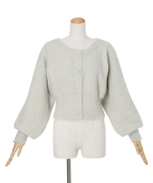 an another angelus（アンアナザーアンジェラス）の「アソート釦ラメシャギーニットカーディガン/fint フィント（カーディガン/ボレロ・レディース・オフホワイト/ライトグレー/ライトベージュ・FREE）」の21枚目の写真
