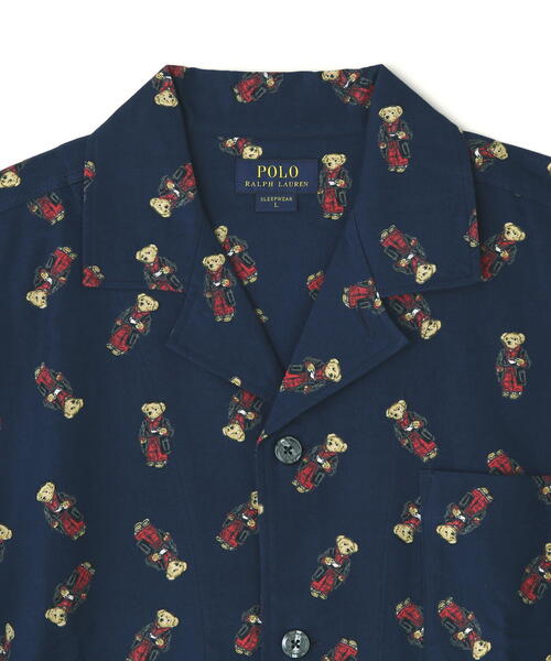 POLO RALPH LAUREN SLEEPWEAR（ポロラルフローレンスリープウェア）の「POLO RALPH LAUREN/ポロラルフローレン/FALL MORNING ROBE BEAR PAJAMA（ルームウェア/パジャマ・メンズ・ネイビー/レッド・M/L）」の4枚目の写真