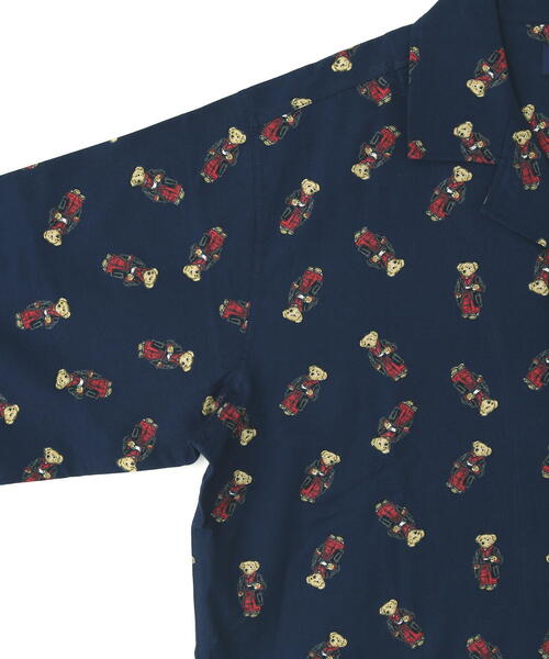 POLO RALPH LAUREN SLEEPWEAR（ポロラルフローレンスリープウェア）の「POLO RALPH LAUREN/ポロラルフローレン/FALL MORNING ROBE BEAR PAJAMA（ルームウェア/パジャマ・メンズ・ネイビー/レッド・M/L）」の5枚目の写真
