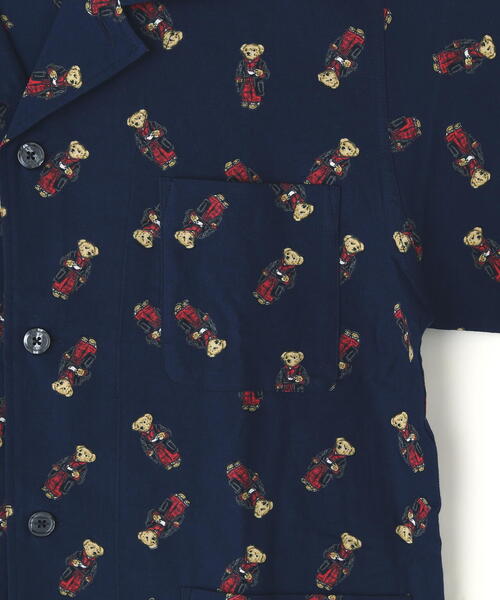 POLO RALPH LAUREN SLEEPWEAR（ポロラルフローレンスリープウェア）の「POLO RALPH LAUREN/ポロラルフローレン/FALL MORNING ROBE BEAR PAJAMA（ルームウェア/パジャマ・メンズ・ネイビー/レッド・M/L）」の6枚目の写真