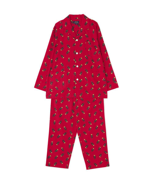 POLO RALPH LAUREN SLEEPWEAR（ポロラルフローレンスリープウェア）の「POLO RALPH LAUREN/ポロラルフローレン/FALL MORNING ROBE BEAR PAJAMA（ルームウェア/パジャマ・メンズ・ネイビー/レッド・M/L）」の2枚目の写真