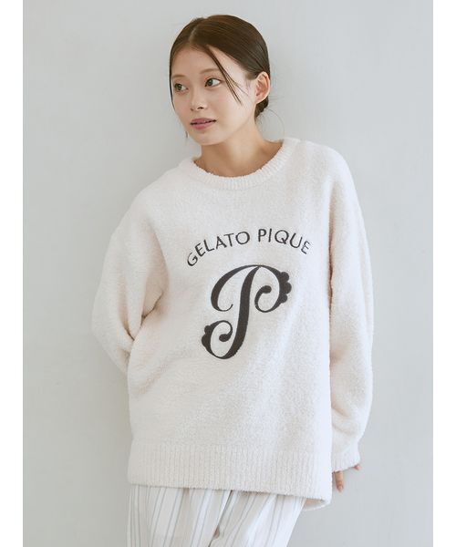 gelato pique　ジェラートピケ　パウダーエンブレムモチーフプルオーバー gelato pique（ジェラートピケ）の「パウダーエンブレムモチーフプル