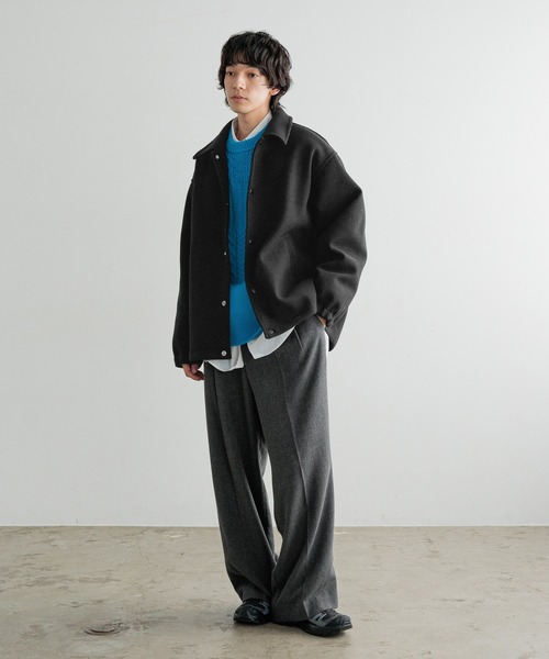 LOWRYS FARM（ローリーズファーム）の「【LFM(U)】メルトンコーチジャケット　 620885（ブルゾン・メンズ・グレー/ブラック・MEDIUM/LARGE）」の11枚目の写真