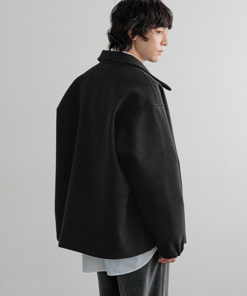 LOWRYS FARM（ローリーズファーム）の「【LFM(U)】メルトンコーチジャケット　 620885（ブルゾン・メンズ・グレー/ブラック・MEDIUM/LARGE）」の14枚目の写真