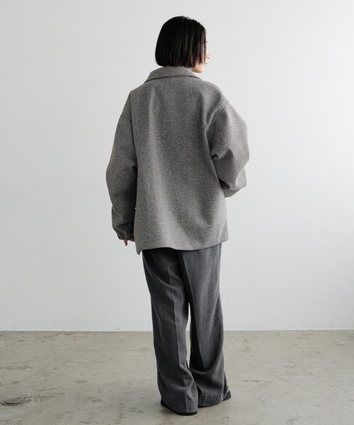 LOWRYS FARM（ローリーズファーム）の「【LFM(U)】メルトンコーチジャケット　 620885（ブルゾン・メンズ・グレー/ブラック・MEDIUM/LARGE）」の6枚目の写真