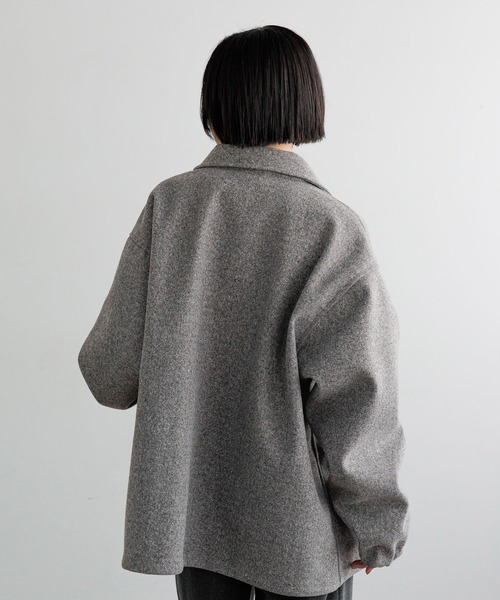 LOWRYS FARM（ローリーズファーム）の「【LFM(U)】メルトンコーチジャケット　 620885（ブルゾン・メンズ・グレー/ブラック・MEDIUM/LARGE）」の9枚目の写真