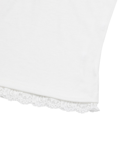 MUCENT（ムセント）の「ガリンレーススリムフィットスリーブレストップス（3カラー）（Tシャツ/カットソー・レディース・ブラック/グレー/アイボリー・FREE）」の10枚目の写真