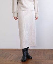ELENCARE DUE | ・ELENCARE DUE エンボスナロースカート(スカート)