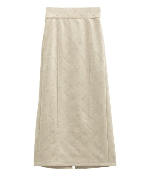 ELENCARE DUE（エレンカーレデュエ）の「・ELENCARE DUE エンボスナロースカート（スカート・レディース・ブラウン/チャコールグレー/アイボリー・FREE）」の18枚目の写真