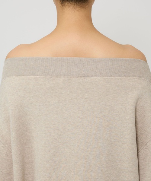 BABYLONE（バビロン）の「オフショルスウェットミニワンピ（ワンピース・レディース・ベージュ/チャコール・フリー）」の20枚目の写真