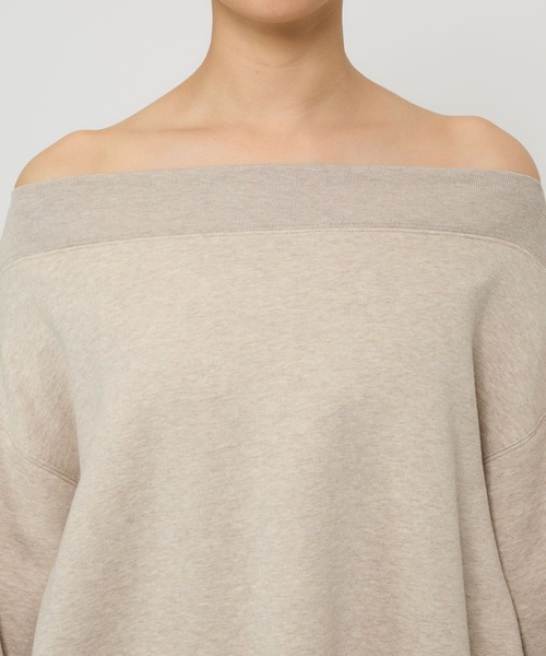 BABYLONE（バビロン）の「オフショルスウェットミニワンピ（ワンピース・レディース・ベージュ/チャコール・フリー）」の21枚目の写真