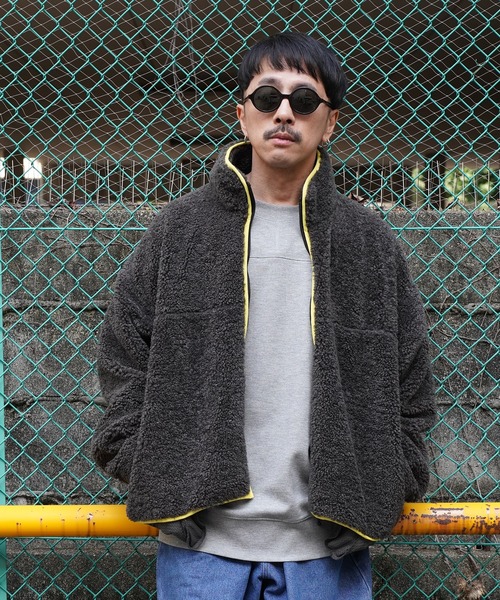 セール】ボアフリースジャケット（ブルゾン）｜Aphlotus（アプロタス