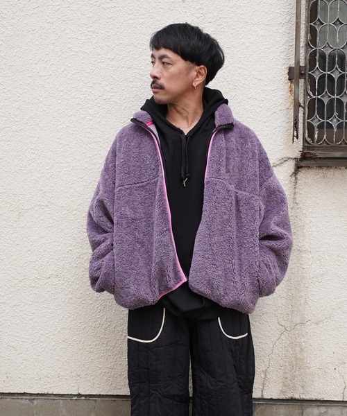 セール】ボアフリースジャケット（ブルゾン）｜Aphlotus（アプロタス