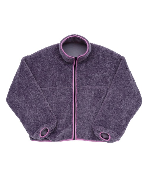 Aphlotus（アプロタス）の「ボアフリースジャケット（ブルゾン・メンズ・パープル/マルーン/チャコールグレー・LARGE/SMALL/MEDIUM）」の22枚目の写真